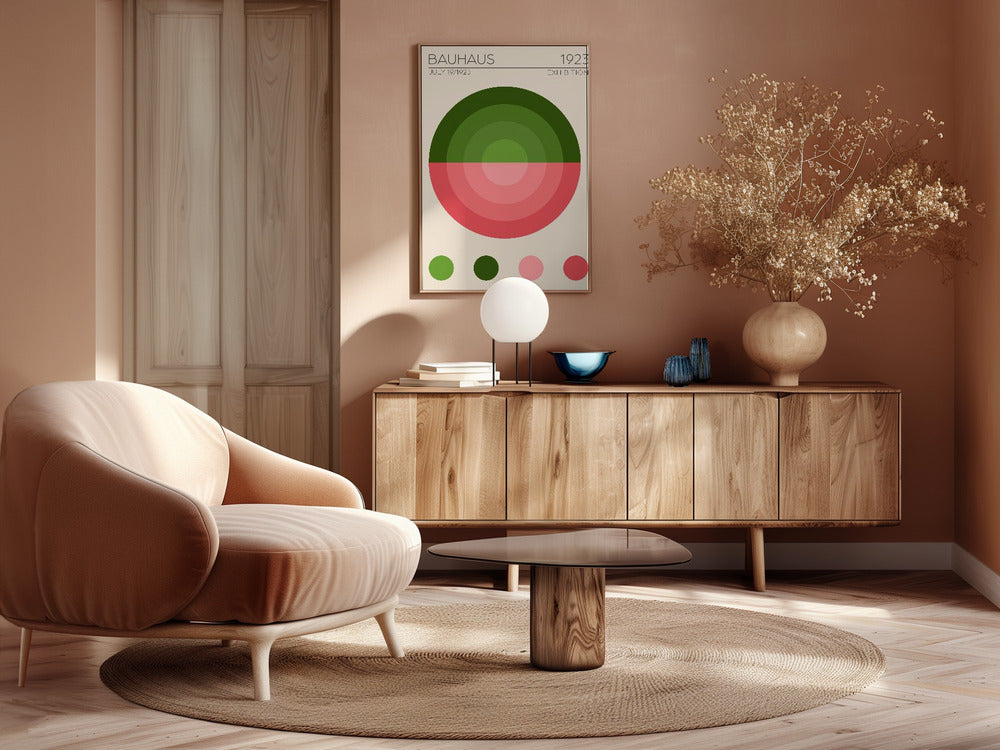 Bauhaus Yesil Daire Poster